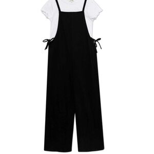 Speechless girls Black Wide-Leg Tie-Side Jumpsuit